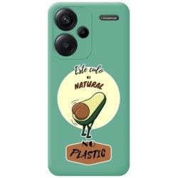 Funda Silicona Líquida Verde para Xiaomi Redmi Note 13 Pro+ Plus 5G diseño Culo Natural Dibujos