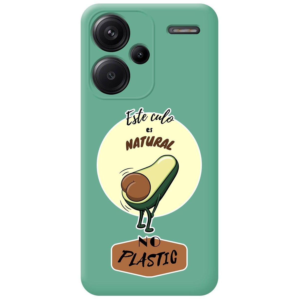Funda Silicona Líquida Verde para Xiaomi Redmi Note 13 Pro+ Plus 5G diseño Culo Natural Dibujos