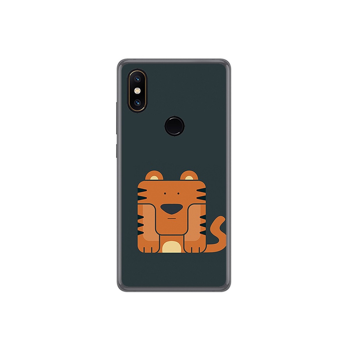 Funda Gel Tpu para Xiaomi Mi Mix 2S Diseño Tigre Dibujos