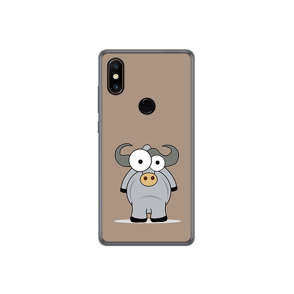 Funda Gel Tpu para Xiaomi Mi Mix 2S Diseño Toro Dibujos