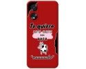 Funda Silicona Líquida Roja para Oppo A18 diseño Vaca Dibujos