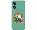 Funda Silicona Líquida Verde para Oppo A18 diseño Adventure Dibujos