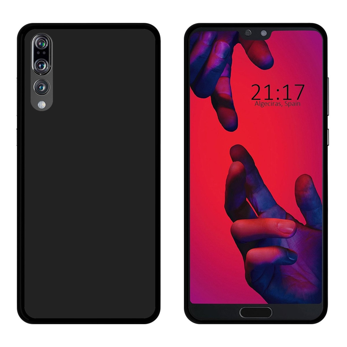 Funda Gel Tpu para Huawei P20 Pro Color Negra