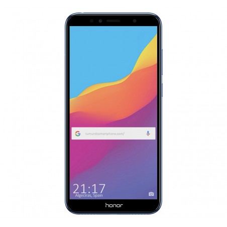 Protector Cristal Templado Frontal Completo Negro para Huawei Honor 7A / Y6 2018 Vidrio