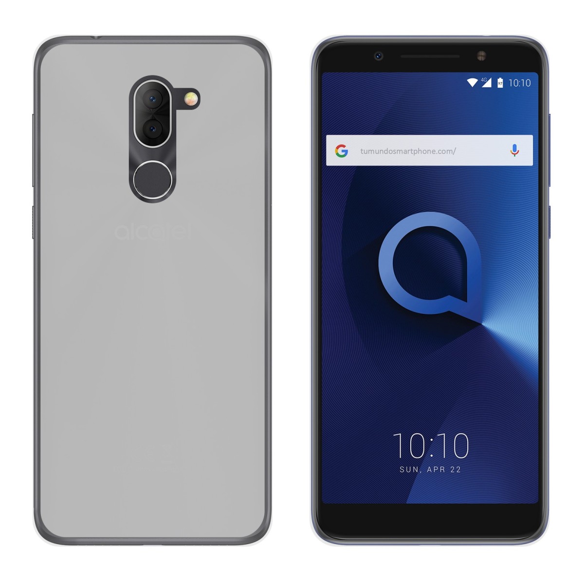 Funda Gel Tpu para Alcatel 3x Color Transparente