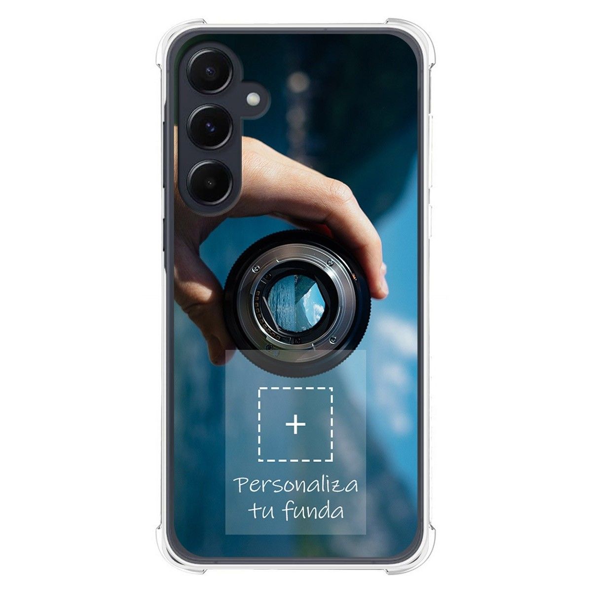 Personaliza tu Funda Silicona AntiGolpes Transparente con tu Fotografía para Samsung Galaxy A35 5G Dibujo Personalizada