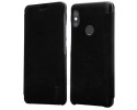 Funda Piel Flip Negra Marca Lenuo para Xiaomi Redmi Note 5 / Note 5 Pro