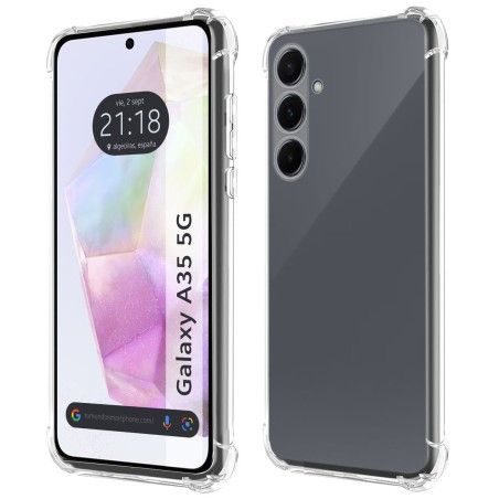 Funda Silicona Antigolpes Transparente para Samsung Galaxy A35 5G