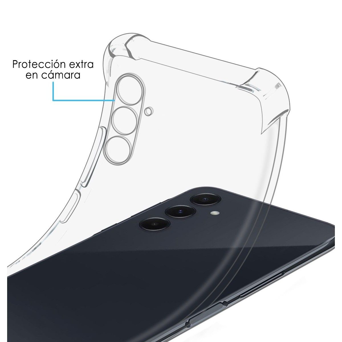 Funda Silicona Antigolpes Transparente para Samsung Galaxy A35 5G