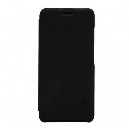 Funda Piel Flip Negra Marca Lenuo para Xiaomi Redmi Note 5 / Note 5 Pro