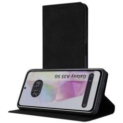 Funda Libro de Polipiel con tarjetero para Samsung Galaxy A35 5G color Negra