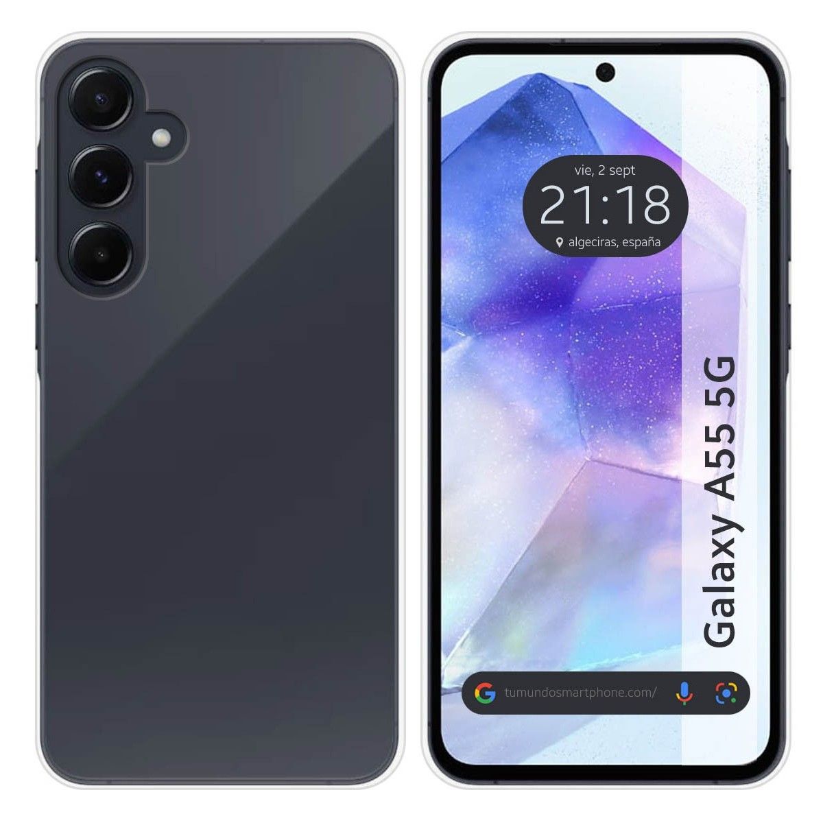 Funda Silicona Gel TPU Transparente para Samsung Galaxy A55 5G