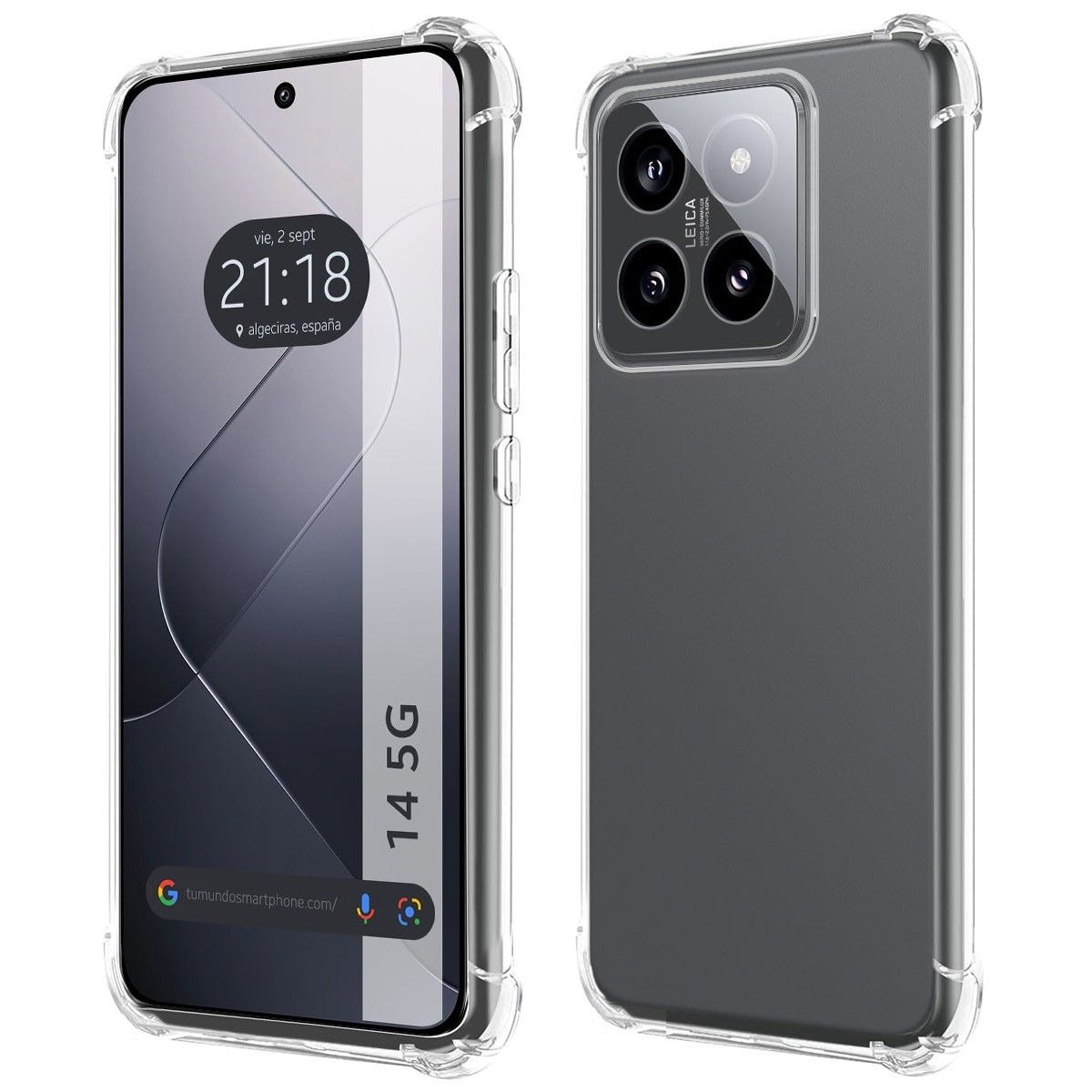 Funda Silicona Antigolpes Transparente para Xiaomi 14 5G