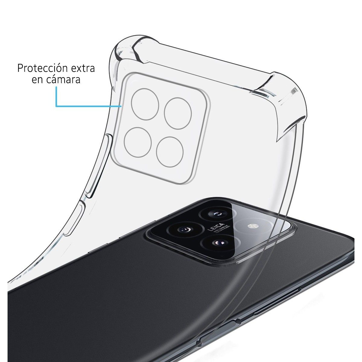Funda Silicona Antigolpes Transparente para Xiaomi 14 5G