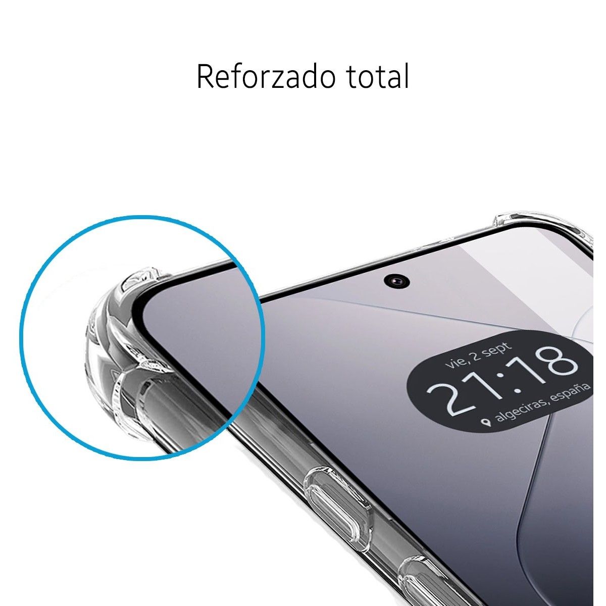 Funda Silicona Antigolpes Transparente para Xiaomi 14 5G