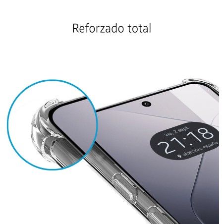 Funda Silicona Antigolpes Transparente para Xiaomi 14 5G