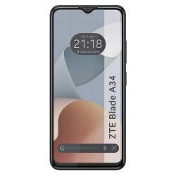 Protector Cristal Templado Completo 5D Full Glue Negro para Zte Blade A34 4G Vidrio 2