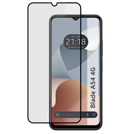 Protector Cristal Templado Completo 5D Full Glue Negro para Zte Blade A54 4G Vidrio