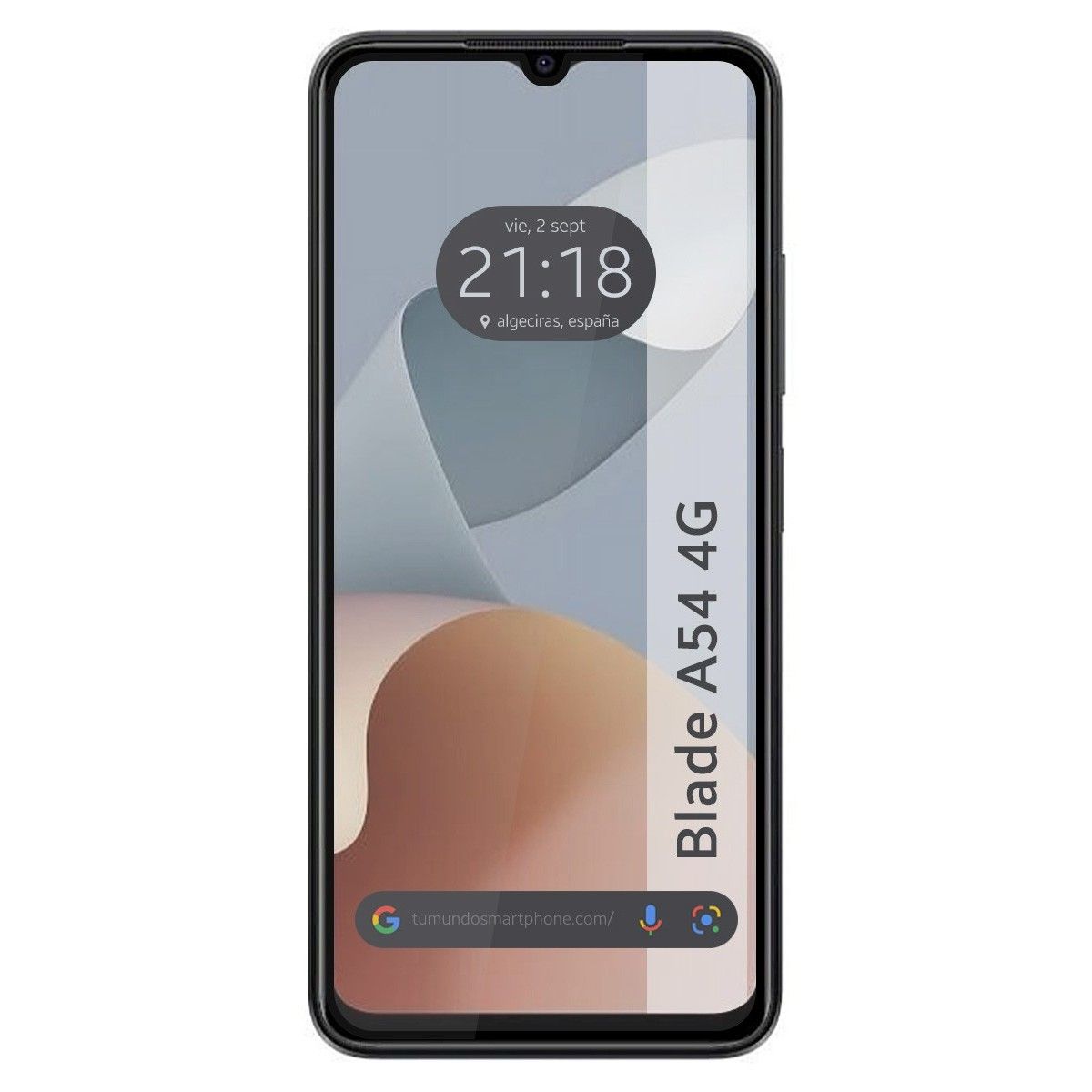 Protector Cristal Templado Completo 5D Full Glue Negro para Zte Blade A54 4G Vidrio