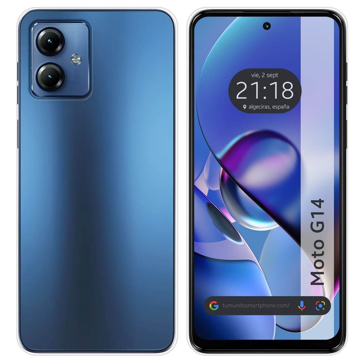 Funda Silicona Gel TPU Transparente para Motorola Moto G14