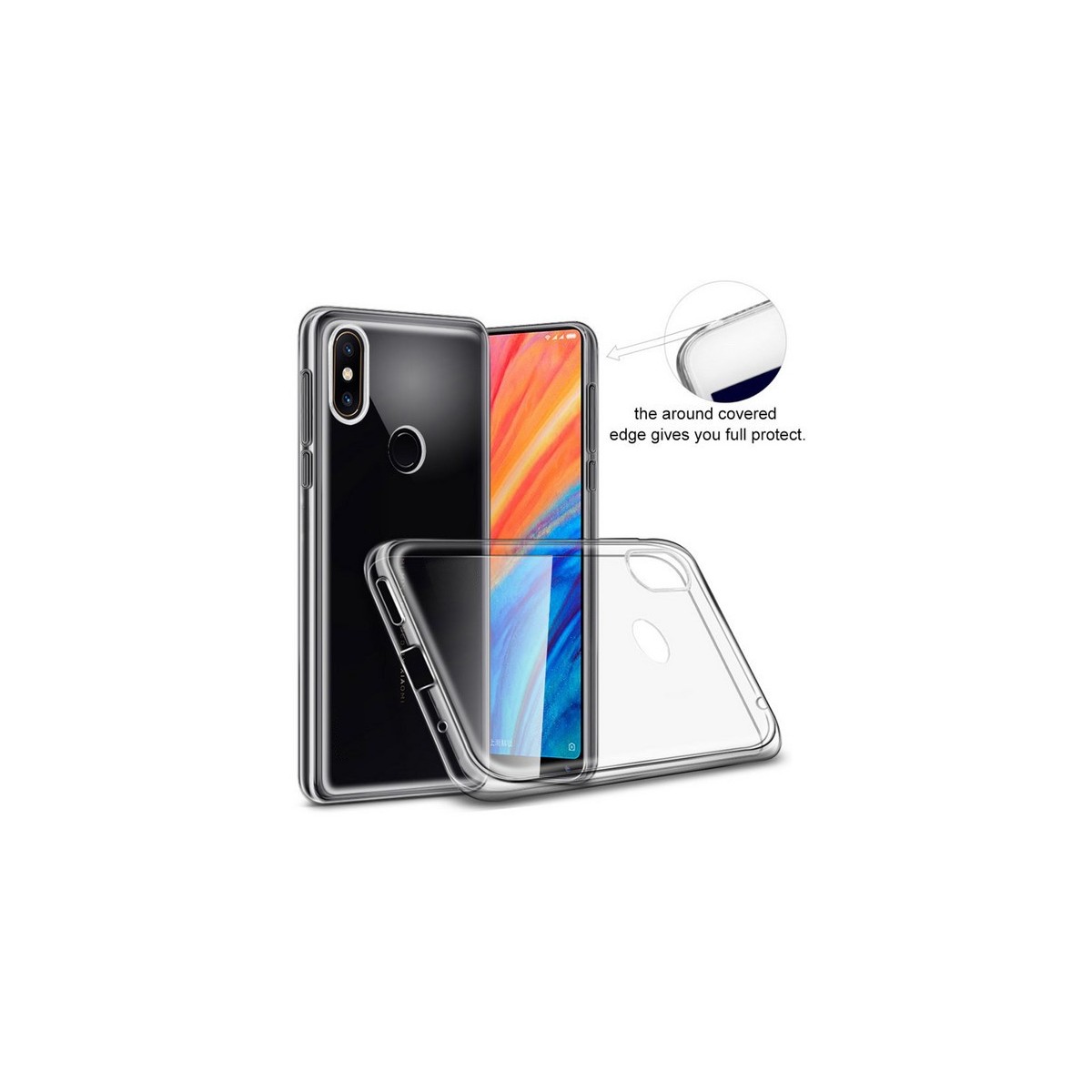 Funda Gel Tpu Fina Ultra-Thin 0,5mm Transparente para Xiaomi Mi Mix 2S