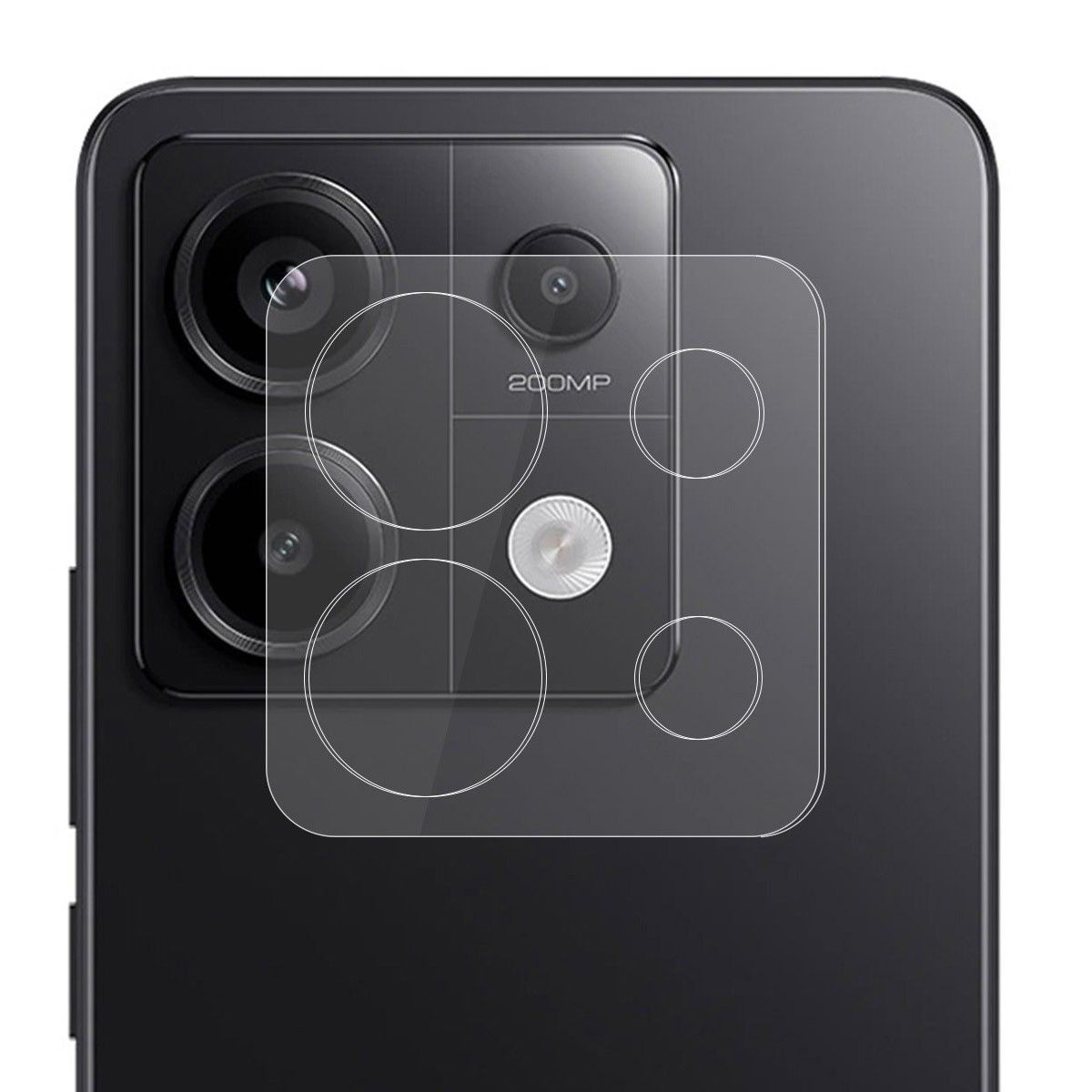 Protector Cristal Templado Cámara Trasera para Xiaomi Redmi Note 13 Pro 5G Vidrio