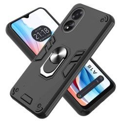 Funda Tough Armor con Anillo Giratorio Negra para Oppo A18