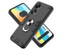 Funda Tough Armor con Anillo Giratorio Negra para Oppo A58 4G