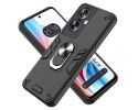 Funda Tough Armor con Anillo Giratorio Negra para Oppo A79 5G