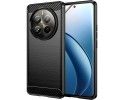 Funda Gel Tpu Tipo Carbon Negra para Realme 12 Pro 5G / 12 Pro Plus 5G