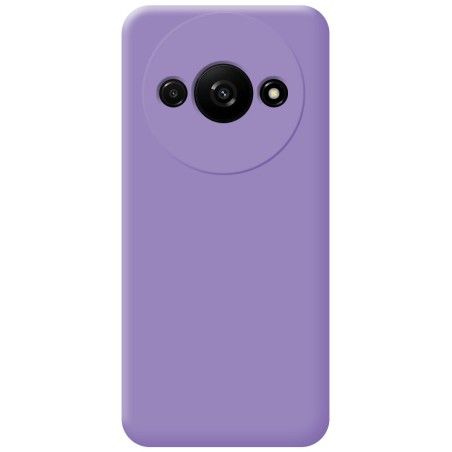 Funda Silicona Líquida Ultra Suave para Xiaomi Redmi A3 color Morada