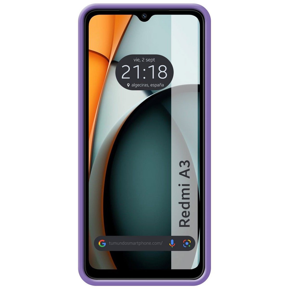 Funda Silicona Líquida Ultra Suave para Xiaomi Redmi A3 color Morada