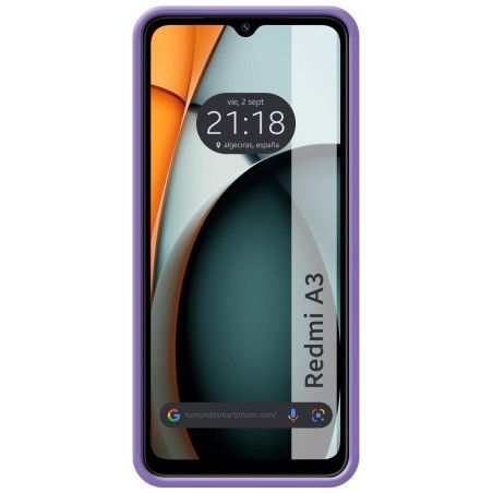 Funda Silicona Líquida Ultra Suave para Xiaomi Redmi A3 color Morada