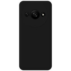 Funda Silicona Líquida Ultra Suave para Xiaomi Redmi A3 color Negra 2