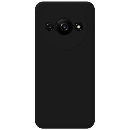Funda Silicona Líquida Ultra Suave para Xiaomi Redmi A3 color Negra