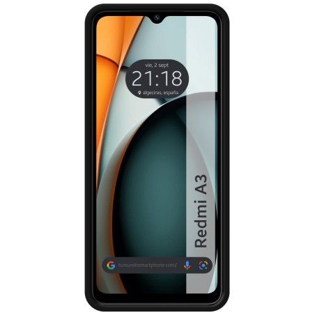 Funda Silicona Líquida Ultra Suave para Xiaomi Redmi A3 color Negra