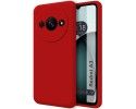 Funda Silicona Líquida Ultra Suave para Xiaomi Redmi A3 color Roja