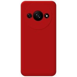Funda Silicona Líquida Ultra Suave para Xiaomi Redmi A3 color Roja 2