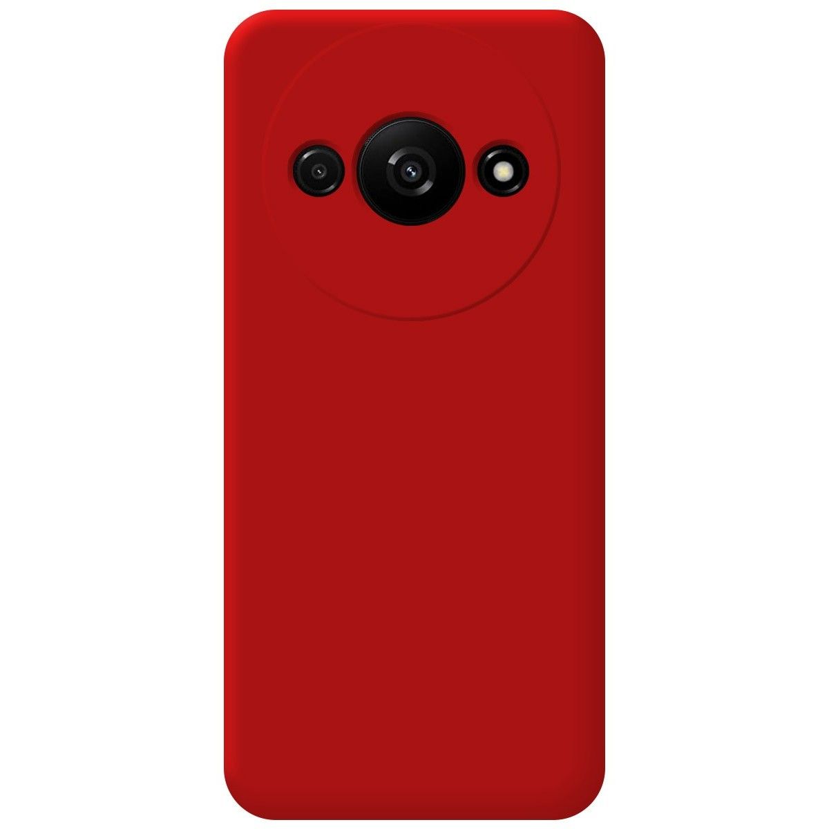 Funda Silicona Líquida Ultra Suave para Xiaomi Redmi A3 color Roja
