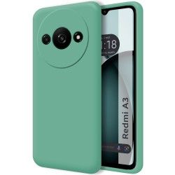 Funda Silicona Líquida Ultra Suave para Xiaomi Redmi A3 color Verde