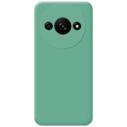 Funda Silicona Líquida Ultra Suave para Xiaomi Redmi A3 color Verde 2