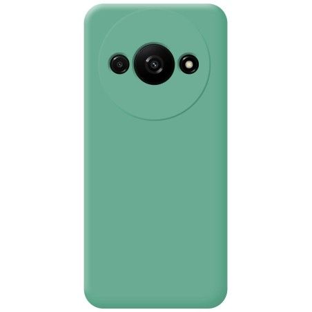 Funda Silicona Líquida Ultra Suave para Xiaomi Redmi A3 color Verde