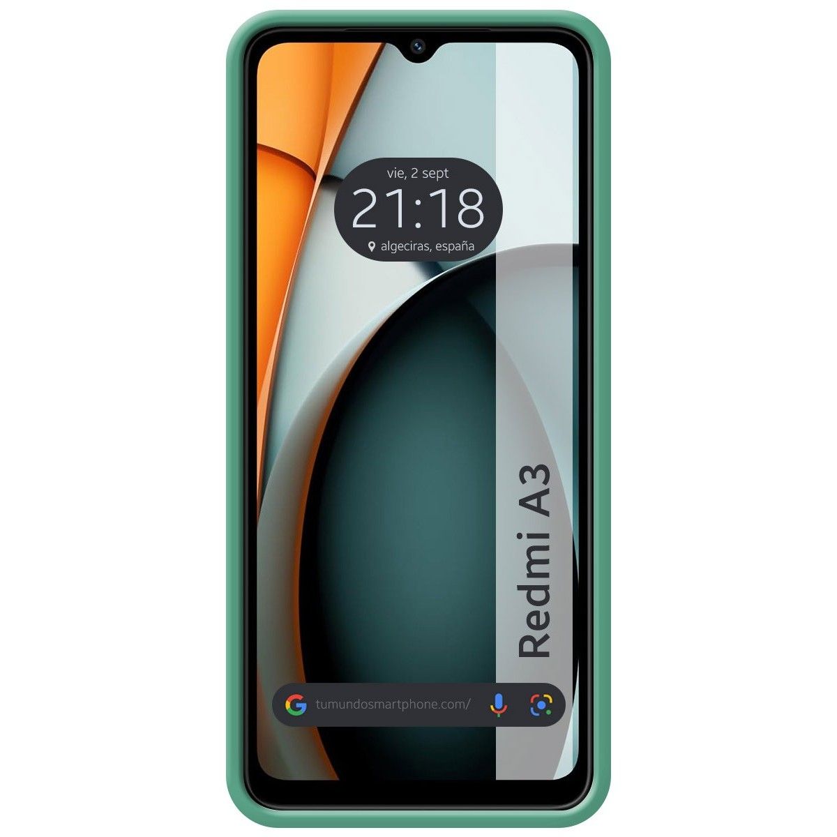Funda Silicona Líquida Ultra Suave para Xiaomi Redmi A3 color Verde