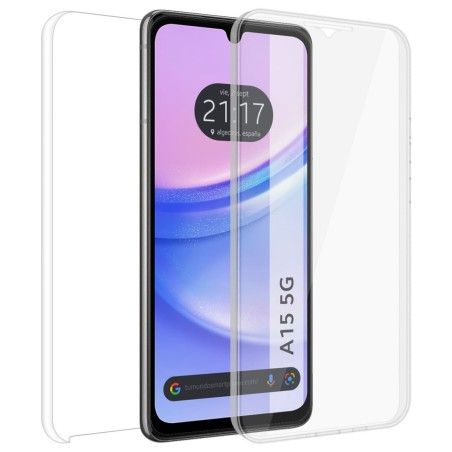 Funda Doble Transparente Pc + Tpu Full Body 360 para Samsung Galaxy A15 4G / 5G
