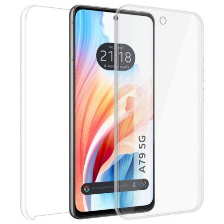 Funda Doble Transparente Pc + Tpu Full Body 360 para Oppo A79 5G