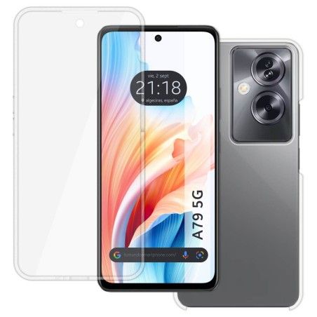 Funda Doble Transparente Pc + Tpu Full Body 360 para Oppo A79 5G