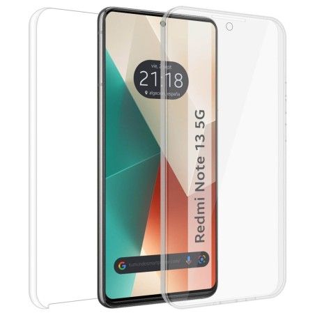 Funda Doble Transparente Pc + Tpu Full Body 360 para Xiaomi Redmi Note 13 5G