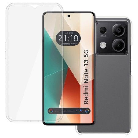 Funda Doble Transparente Pc + Tpu Full Body 360 para Xiaomi Redmi Note 13 5G