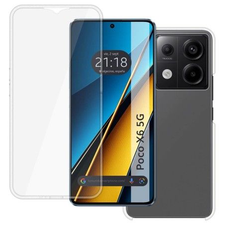 Funda Doble Transparente Pc + Tpu Full Body 360 para Xiaomi Poco X6 5G