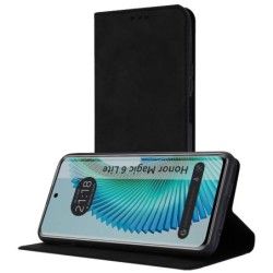 Funda Libro de Polipiel con tarjetero para Huawei Honor Magic 6 Lite 5G color Negra